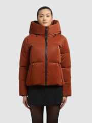 Jacket AUDREY SHINY SIENNA BROWN