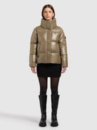  - Image from Khujo | Jacket RINJA2 SHINY CANE BROWN