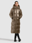  - Image from Khujo | Manteau RUBINA SHINY KANE MARRON