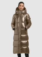  - Image from Khujo | Manteau RUBINA SHINY KANE MARRON