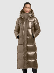 Coat RUBINA SHINY KANE BROWN