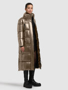  - Image from Khujo | Manteau RUBINA SHINY KANE MARRON