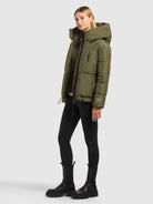  - Image from Khujo | Jacket PEEKE2 WITH GLOVES FERN GREEN