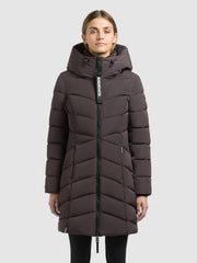 Mantel KIERA - 2IN1 (Einsatz herausnehmbar) MOODY PLUM