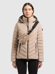 Jacke GITTY - 2IN1 WITH BAG HUMUS BEIGE