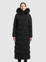 Mantel PHEADRA WITH FUR - 2IN1 BLACK