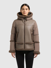 Jacke LEXYA TAUPE BROWN