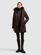  - Image from Khujo | Mantel AILANY - 2IN1 (Einsatz herausnehmbar) CHOCOLATE CHIP