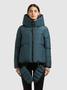  - Image from Khujo | Jacke AUDREY2 WITH GLOVES LEAFY GREEN