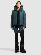  - Image from Khujo | Jacke AUDREY2 WITH GLOVES LEAFY GREEN