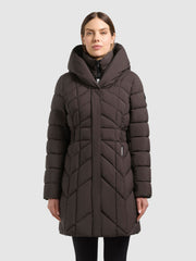 Mantel PURCH - 2IN1 (Einsatz herausnehmbar) MOODY PLUM
