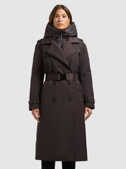 Mantel ELENA3 - 2IN1 (Einsatz herausnehmbar) MOODY PLUM