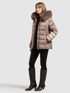  - Image from Khujo | Jacke DANIDA SATIN TAUPE