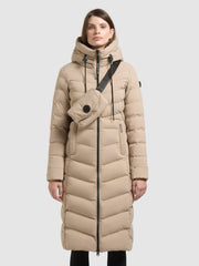 Mantel INGRAM6 WITH BAG HUMUS BEIGE