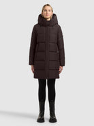  - Image from Khujo | Mantel EMORY WITH BAG MOODY PLUM