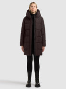  - Image from Khujo | Mantel EMORY WITH BAG MOODY PLUM