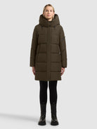  - Image from Khujo | Mantel EMORY WITH BAG PARK GREEN