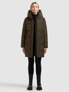  - Image from Khujo | Mantel EMORY WITH BAG PARK GREEN