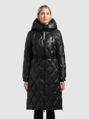 Mantel LOREEN SHINY BLACK