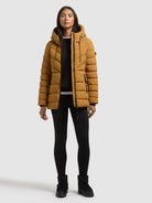  - Image from Khujo | Jacke SKYE  WITH BAG DARK CURRY