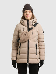 Jacke SKYE  WITH BAG HUMUS BEIGE