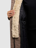  - Image from Khujo | Mantel CIELA TAUPE BROWN